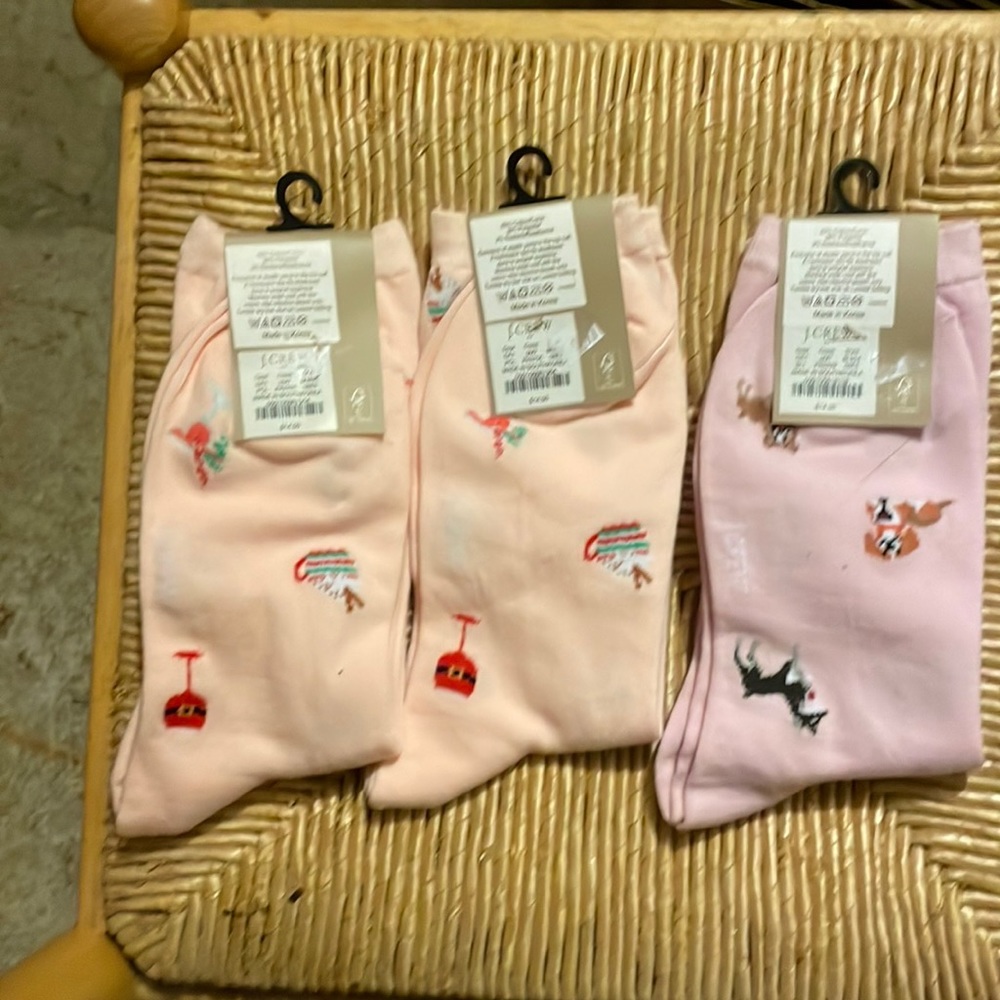3 pairs of women’s dress socks j.crew one size new with tags